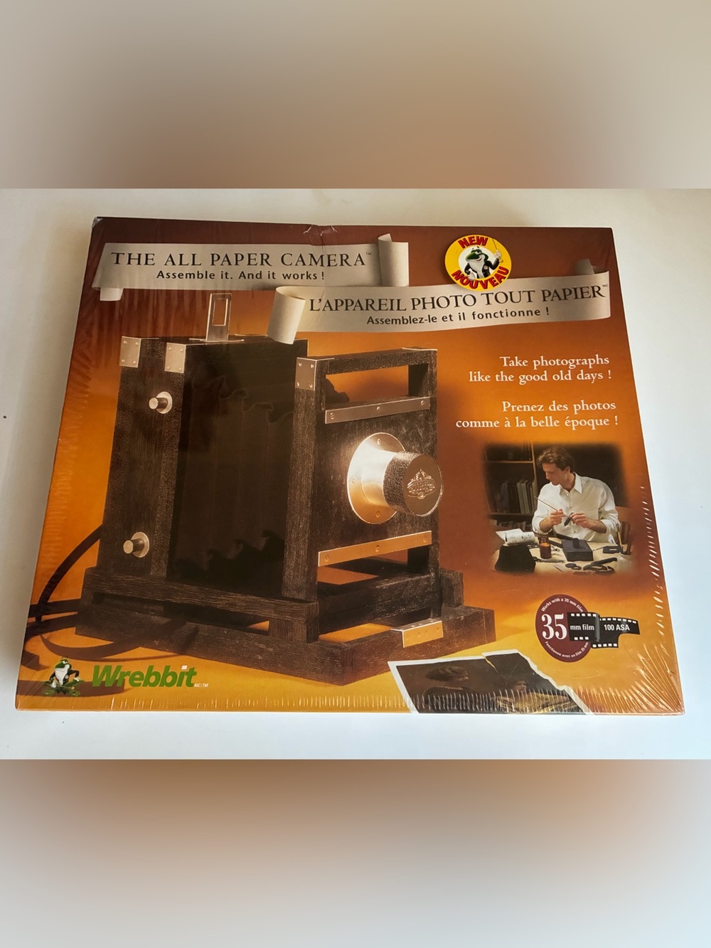 Wrebbit Vintage 1997 “The All Paper Camera” Model Kit NIB